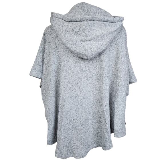 Quicksilver Grey Gray Hoodie Top - Picture 2 of 5